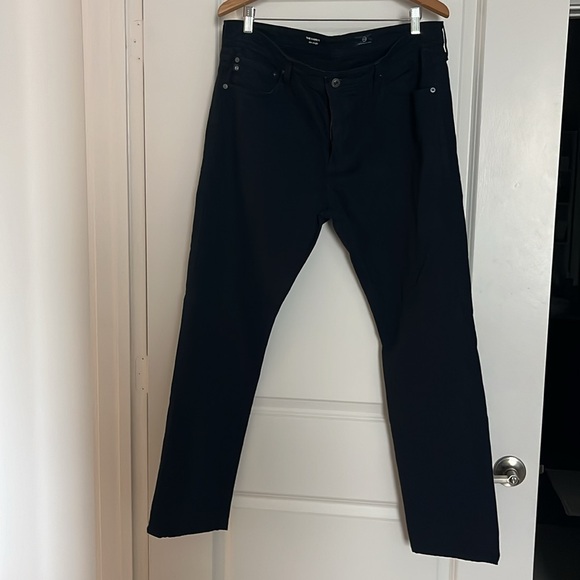 AG Adriano Goldschmied The Everett Slim Straight Pants Mens 36 x 32 Navy Blue - Picture 2 of 7